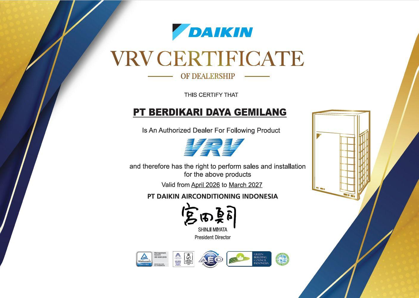 Daikin VRV Certified Dealer